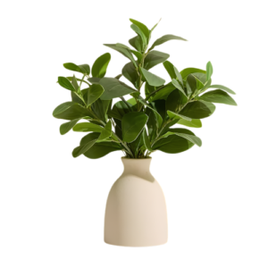 16" Artificial Eucalyptus Stems Potted Plant with Vase, Faux Greenery Desk Plant in Pot for Home, Office, or Wedding Decor